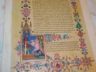 Antique Antiphonal Style Page W  Illuminations Chromolith Engelmann Paris Pl Vii