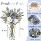 Fake Flowers In Vase  Silk Flower Blue Artificial Flowers  Floral Arrangements W