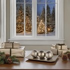 Dublin Silver Decorative Tray And Orbs Balls Set Centerpiece Bowl With Balls For