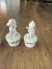 Vintage Precious Moments Porcelain Hinged Trinket Box Lot