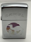 Camel Sunset High Polish Chrome Vintage 1996 Zippo Lighter New B66