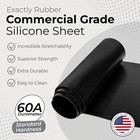 Black Silicone Sheet 60a 1 16 X 36 X 18 Rubber Mat Made In Usa Gasket Material