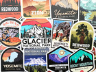 50 Cool National Park Outdoor Hiking Camping Nature Stickers Laptop Decals