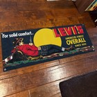 Levi   s    for Solid Comfort    Banner 4ft     Vintage Style 1930s Cowboy Ad Sign Levi
