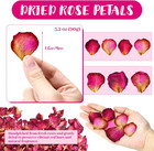 Dried Red Rose Petals - 90g  3 2oz  For Soap Making  Bath  Spa  Wedding Decor  