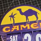 Vintage Camel Wall Calender Manual Turn Store Display