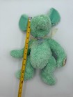 New Damaged Tag Animal Alley Puppy Dog Plush 12    2000 Mint Green Sparkly