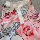 Swing Dish Golf Polo Tank Womens Xs Red Roses Sleeveless Upf Tennis Pickleball