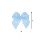 100pcs Mini Ribbon Bow 1  Mini Fabric Satin Ribbon Flower Bows Blue