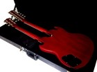 Double Neck Electric Guitar New Trans Red 12 6 Solid Vintage Style   Hard Case