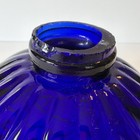 Vintage Lightning Rod Ball Cobalt Blue Grapes Ribbed Glass Globe For Weathervane