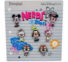 Sealed New Booster 7 Disney Pin Set Nerds Rock  Mickey Chip Dale Science Glasses