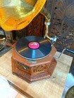 Vintage Gramophone Antique Working Gramophone Player Phonograph Vinyl Recorder