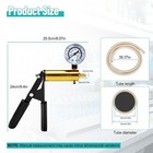 New Metal Hand Vacuum Pump With Gauge 1 Meter 39 Inch Tube And Black Rubber Grip