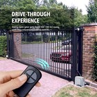 Co-z 2pcs 433 92mhz Smart Sliding Gate Opener Remote Control Wireless Backup Key