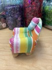 Vintage Dritz Pin Cushion Overstuffed Chair Collectible Colorful 4 5   