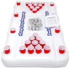 Original Pool Party Barge Floating Beer Pong Table With Cooler And Cup Holders