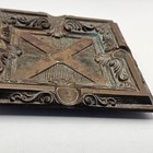 Brass 804 Ashtray Cigar Cigarette Vintage Ornate Design Heavy Estate Find