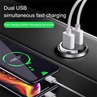 2 Port Usb Super Fast Car Charger Adapter For Iphone Samsung Android Cell Phone