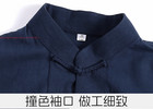 Men Linen Cotton Tang Suit Jacket Chinese Traditional Martial Arts Kung Fu Coat