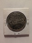 1965 Canada Silver Dollar Voyageur Canoe Queen Elizabeth Ii Canadian