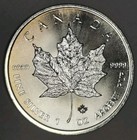 2015  Canadian 1 Oz Silver Maple Leaf Coin  9999 Fine Silver  5 Bullion  
