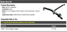 Hvac Heater Hose Assembly Set Return Hose For 2006-2010 Dodge Charger 2 7l V6