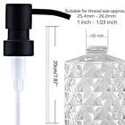 Aunrgo Black Soap Dispenser Pump Replacement - Matte 304 Stainless Steel Hand