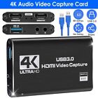4k Audio Video Capture Card Usb 3 0 Hdmi Video Capture Device Full Hd Recording