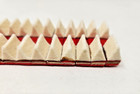Upright Piano Double Wedge Damper Felt  1-3 4  X 3 8  Set Of 12  discolored 