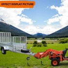 Receiver Hitch 2  Clamp On Trailer Tractor Bucket Mount Adapter For Deere Bobcat