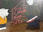 Family Guy - Bryan   Jason Signed By Kane Hodder 8x10 Photo W  Coa