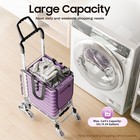 Folding Shopping Cart Grocery Trolley Laundry Stair Climbing Handcart 6 8 Wheels