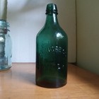 Congress Spring Co Saratoga ny Pretty Teal Pint 1870 Congress Water Bottle Crude
