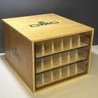 Vintage Dmc Wood Embroidery Floss Box Wooden 3 Drawer Thread Storage W  Dividers