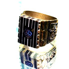 Extremely Ancient Medieval Solid Bronze Engraved Antique Ring Rare Authentic