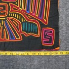 Kuna Abstract Traditional Mola Art Textile Panel Handstitched Applique 20x18