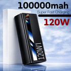 Portable 100000mah 120w Power Bank Large Capacity External Battery Fast Charging
