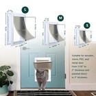 Pet Door For Cat And Dog  Interior And Exterior Small Dog Door  Pc Frame And Tel