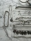 Sterling Silver Bracelet Lot   240g Some With Stones- Jade  Diamond  1 Silpada