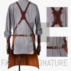 Apron 100  Leather Butcher Woodworking Blacksmith Brown Chef Cooking Welding