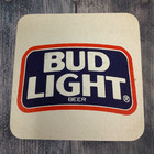 Lot 14 Vintage Bud Light Coasters 1980s Bar Beer Advertising Cardboard Promotion