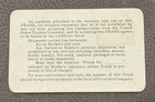 1914 United States Express Company Pass Wells Fargo Fulmer No  777