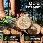 12 Inch Handheld Electric Chainsaw Cordless Chain Saw Set Wood Cutting