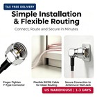 10ft F Type Right Angle Rg316 Coaxial Cable Low Loss Thin Rf Coaxial Cable With