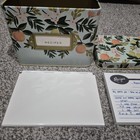 Rifle Paper Co  Home Anthropologie Citrus Floral Tin Recipe Box Cards   Dividers