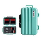  24 Slots Camera Memory Card Case Holder Water-resistant Anti-shock Sd Green