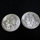 Lot Of  2  1935 Great Britain George V Jubilee 1 Crown  500 Silver - Bu