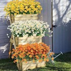43heads Artificial Flowers Plastic Plants In outdoor Wedding Home Garden Decor