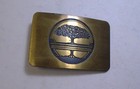 Rare 1978 Tech Ether Acacia Tree Logo Belt Buckle W Engraving By Ampersand